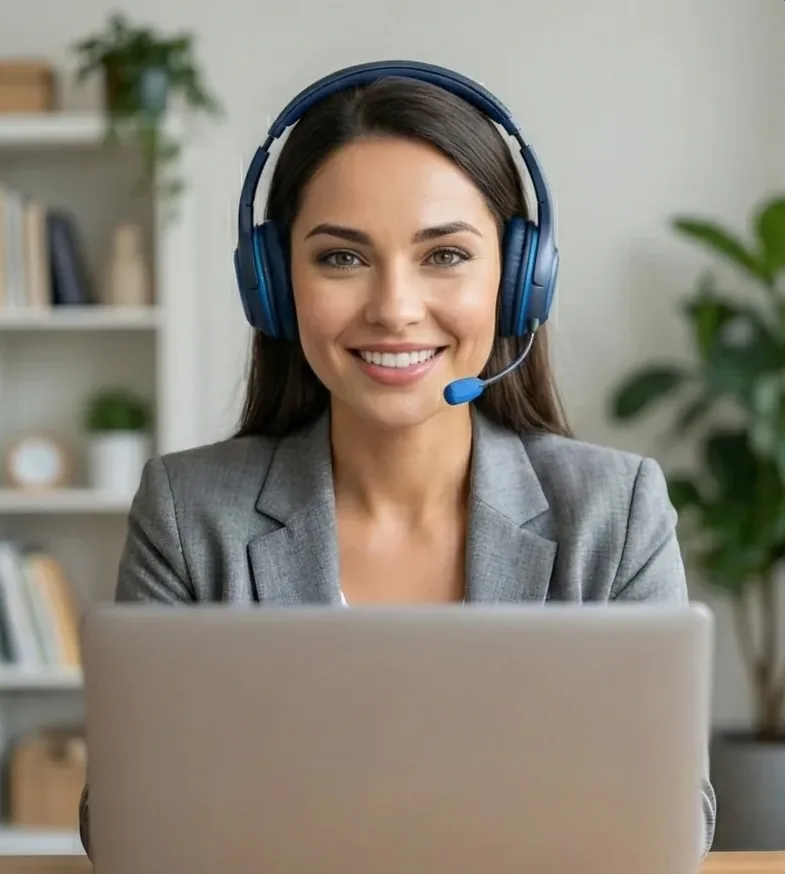 KI-Telefonassistentin im Call-Center unterstützt die Erstannahme und Ticket-Vorqualifizierung