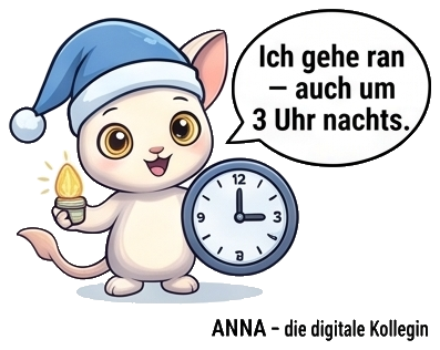 Ich gehe ran — auch um 3 Uhr nachts.